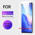 Oppo Reno5 Pro+ 5G / Oppo Reno 5 Pro Plus 5G (A+ GRADE) Premium UV Tempered Glass Screen Protector Curved with Liquid Glue and UV Light -Transparent Clear. 