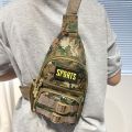 Camouflage Large-capacity Chest Bag Outdoor Multi-pocket Crossbody Bag for Outdoor Camping Hiking. 