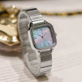 Custom Square Ladies OEM Watches Stainless Steel Bracelet Wholesale Fashion Quartz Watch for Women Without Logo Girl Wrist Watch.