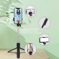 R1S Selfie Stick Adjustable Multifunctional 3 in 1 Bluetooth Remote Control Phone Tripod for Video Shooting. 