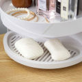 360 Degree Rotating Kitchen Toilet Shelf Corner Bathroom Storage Rack Cabinet. 