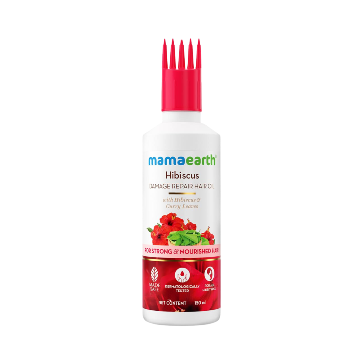 Mamaearth%20Hibiscus%20Damage%20Repair%20Hair%20Oil%20-%20150ml%20-%20Image%202