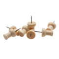 80pcs H-Shape Wood Decorative Push Pins, Wood Head and Steel Needle Point Thumb Tacks for Photos, Maps and Cork Boards Exquisite Product. 