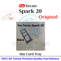 For Tecno Spark 20 SIM Card Tray Holder with Sim Ejector Pin Replacement Parts. 
