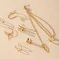 【Trending Now】 Bohemian Star Leaves Non-Piercing Ear Clip Earrings For Women Ear Cuff Jewelry. 