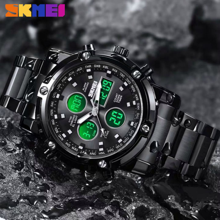 Skmei%201389%20Waterproof%20Stainless%20Steel%20Digital%20Watch%20-%20Watch%20For%20Men%20-%20Image%202