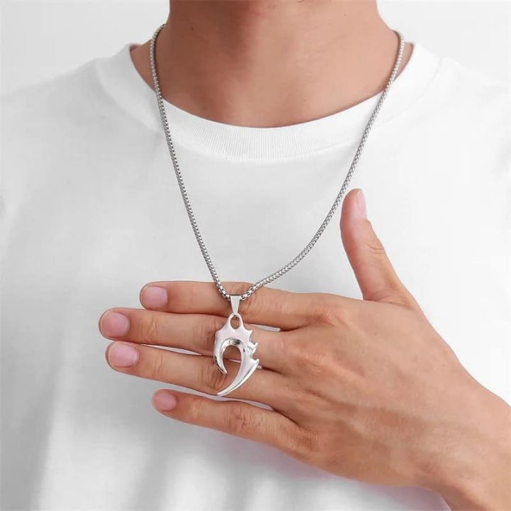 Fashion%20New%20Pendant%20Necklace%20Men%20Punk%20Trendy%20Simple%20Stainless%20Steel%20Chain%20-%20Image%205