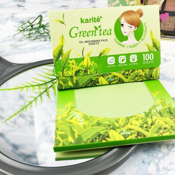 Karite%20Green%20Tea%20Oil%20Absorbing%20Face%20Sheets%20pure%20-%20Image%202
