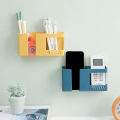 Wall Mounted 2-in-1 Mobile Phone Charging Stand and Multipurpose Storage Holder Bracket_Prime Mall. 