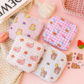 Women Girl Kawaii Cartoon Cosmetic Sanitary Pads Napkin Storage Bag Pouch Layor. 