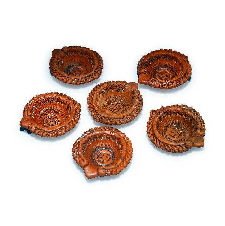 Clay prodip 6 Pieces matir prodip dia prodip sondha prodip