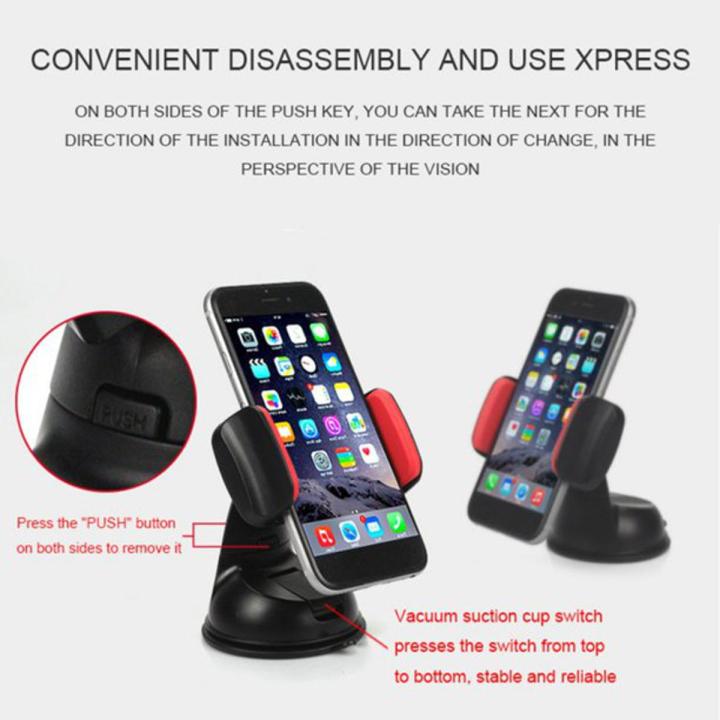 Universal Car Phone Holder For Mobile Phone Holder Windshield Mount Cell Phone Holder Car Dashboard Smartphone Phone Stand