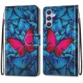 Leather Magnetic Case For Samsung Galaxy A25 A24 A14 4G A34 A54 5G SM-A256B A245F Phone Cover Flip Wallet Painted Funda Etui. 