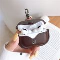 Leather Ai_rpods Case Pro  Earphone Protective Cover With Hook. 
