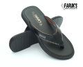 Custom Experience - Men Black Leather Sandal / Leather Sandal For Men (FARUK'S) - Couture - High-end - Designed - Urban Vibes. 