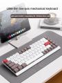 EWEADN MK68 Mechanical Keyboard Wireless Bluetooth 3-Mode Mini Mute 68keys PBT Keycaps Office Gaming Keyboard Mouse Set PC Gift.