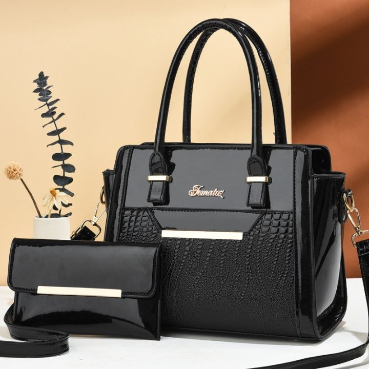 2024%20spring%20new%20shiny%20leather%20embossed%20crocodile%20pattern%20mother%20and%20child%20bag%20large%20capacity%20shoulder%20crossbody%20PU%20leather%20handbag%20women's%20bag%20-%20Image%203