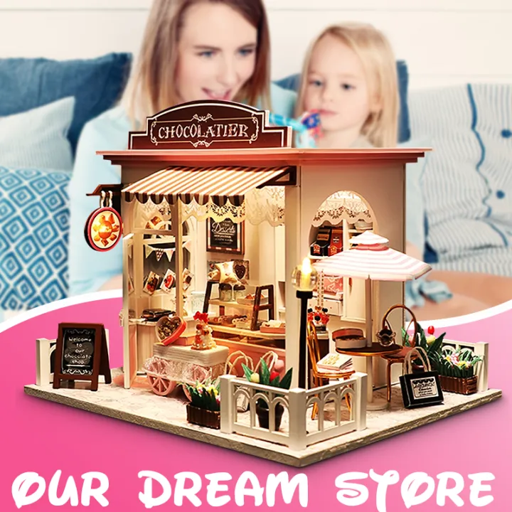 Wooden%20Toy%20Miniature%20Doll%20House%20Kit%20Chocolate%20Shop%20DIY%20LED%20Light%20Dollhouse%20Doll%20House%20Kids%20Gift%20Toys%20-%20Image%203