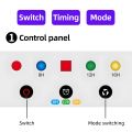 LED Grow Lights for Indoor Plants Full Spectrum Veg Bloom 3 Modes 8H/12H/16H Timer Remote Control Plant Light Seed Starting Seedlings Vegetable Pepper Hanging Growing Lamps-eu. 