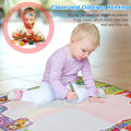 HelloKimi Water Drawing Mat Doodle Mat Writing Painting Mats Board with 3 Magic Pens Learning Toy Big Size 78X78CM Educational Toys for Kids. 