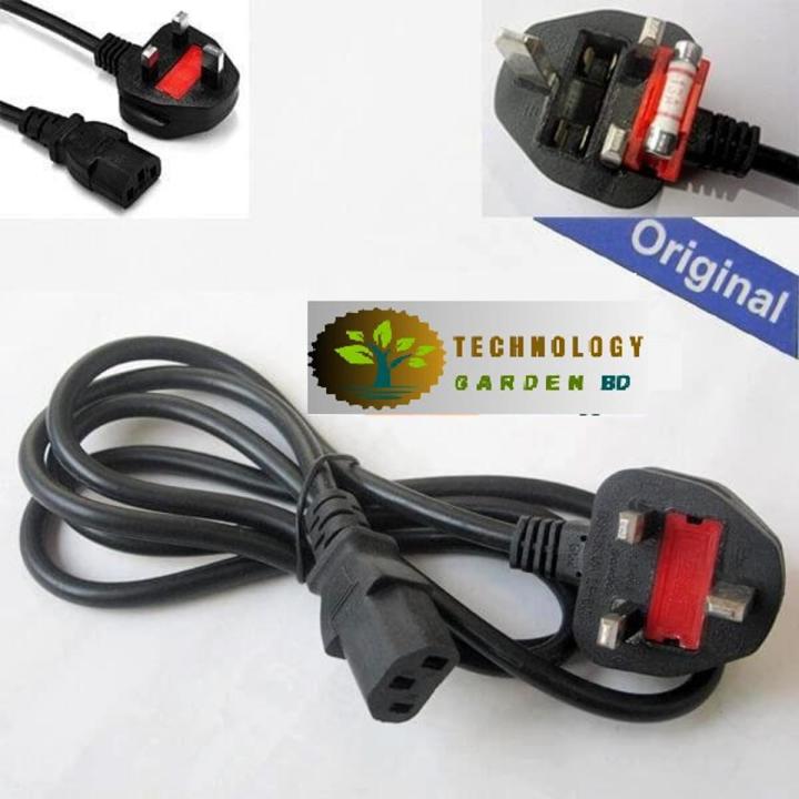 Desktop Power Supply Cable Cord - 3 Pin Plug With Fuse