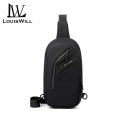LouisWill Chest Bag Large Capacity Bag Shoulder Bag Waterproof Chest Bag Men Fashion Multipocket Messenger Bag Unisex Bag Nylon Chest Bag Travel Bag Sports Bag for Men and Women and College Student.
