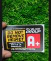 Do not remove helmet sticker. 