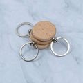 25Pieces Blank Wooden Key Chain Diy Wood Keychain Rings Key Tags Jewelry Findings Craft.