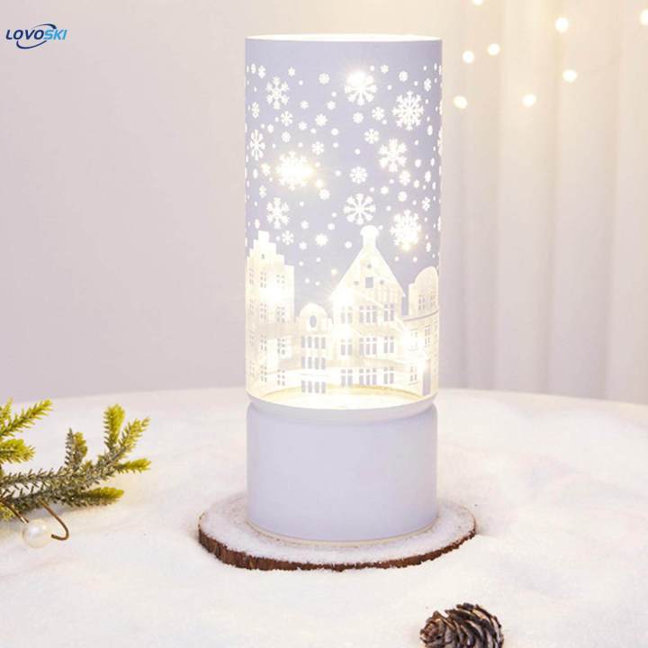 Christmas Desk Lamp Christmas Decoration Glowing Cup Night Light for Living Room Christmas Bedroom