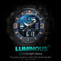 SMAEL Dual Time Digital Watch For Men Fashion Sport Watches Waterproof Chronograph Electronic Wristwatch Auto Date Alarm 8049. 