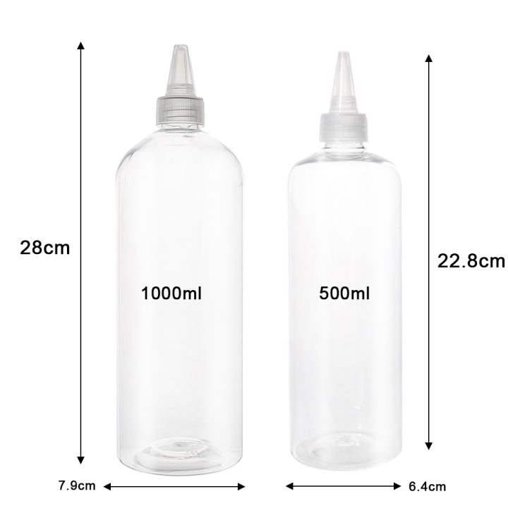 500ml/1000ml%20Kitchen%20Pointed%20Nose%20Clear%20Squeeze%20Sauce%20Bottle%20Sealable%20-%20Image%208