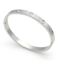 17cm Inspired Luxury Jewelry 316L Stainless Steel 18K Gold Plated Love Brand Bangle Bracelet For Women Acero Inoxidable Joyeria. 