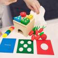 Four in One Object Permanence Box ,Early Educational Preschool Learning, Montessori Preschool Toys Montessori Toys, for Indoor Activity Gift. 