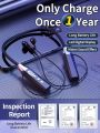 Bluetooth 5.2 Magnetic Neckband Headphones Wireless Earphones LED Display Headset Sport Noise Cancel Earbuds with Mic. 