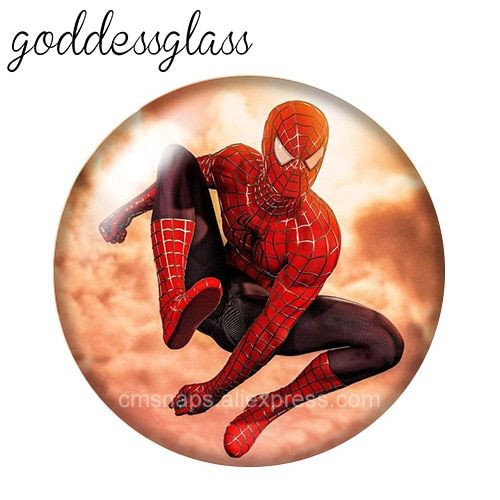 Disney%20Spider%20man%20Marvel%20Avengers%20Hero%2010pcs%2012mm/18mm/20mm/25mm%20Round%20photo%20glass%20cabochon%20flat%20back%20Necklace%20Making%20findings%20-%20Image%208