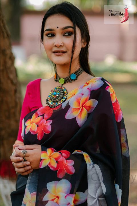 Chanderi%20Silk%20Digital%20Printed%20tassel%20Saree%20Soft%20and%20comfortable%2013%20Hand%20Saree%20For%20Women%20-%20Image%203