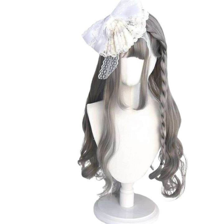 Wig%20Full%20Head%20White%20Natural%20Slight%20Long%20Curly%20Big%20Wave%20Air%20Bang%20Grandma%20Grey%20Soft%20Girl%20Fake%20Hair%20-%20Image%205