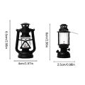 6cm Mini Led Retro Glowing Pony Lantern Simulation Cande Light Night Light Dollhouse Miniature Kerosene Lamp Home Decor Toy.