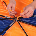 Orange Blue Inflatable Boat Tent Canvas Inflatable Boat Tent Fishing Boat Rainproof Awning with Dual Hole Mat. 