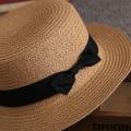 Internet Celebrity Korean Straw Hat Women's Summer British Retro Flat Top Fresh Bowler Hat Sun-Shade Sun Protection Hat Travel Fashion Summer. 