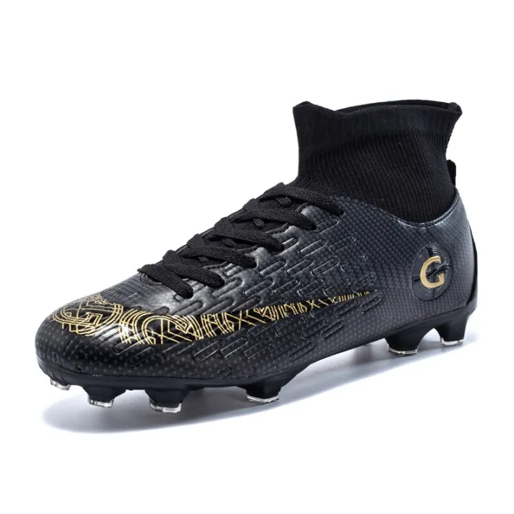 New%20Big%20Size%2047%20Turf%20Black%20Men%20Soccer%20Shoes%20Kids%20Cleats%20Training%20Football%20Boots%20High%20Ankle%20Sport%20Sneakers%20-%20Image%202