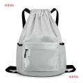 Drawstring Bag Drawstring Backpack Simple Backpack Sports Bag Waterproof Lightweight Foldable Fitness Storage Basketball Bag.
