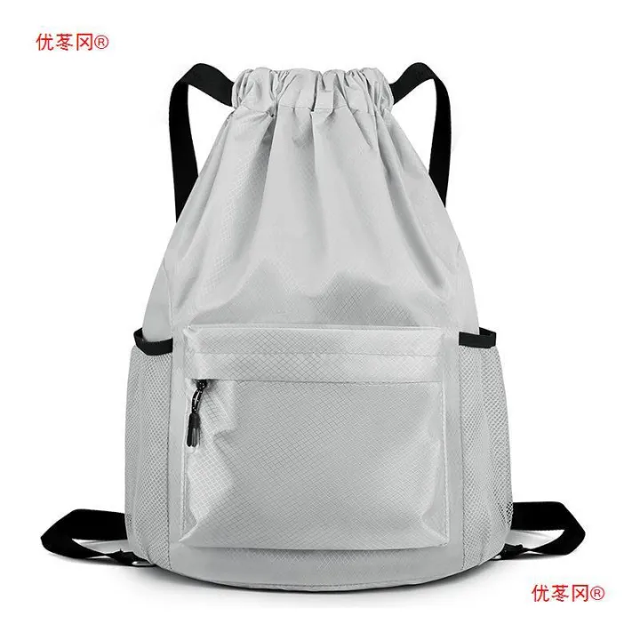 Drawstring%20Bag%20Drawstring%20Backpack%20Simple%20Backpack%20Sports%20Bag%20Waterproof%20Lightweight%20Foldable%20Fitness%20Storage%20Basketball%20Bag%20-%20Image%203
