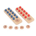 Addition Subtraction Peg Game Math Counting Pegs 10 Frames Board Counting Peg Wood Math Addition Subtraction Training for. 