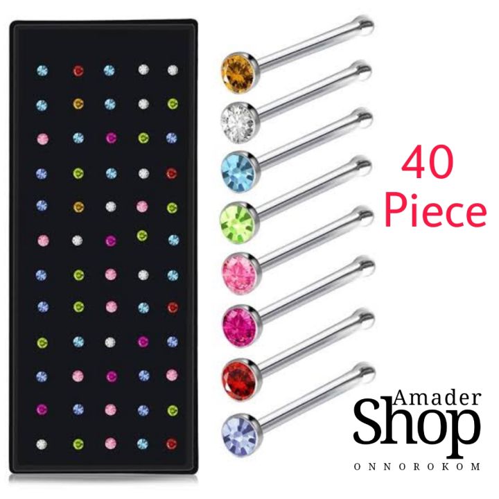 Stone%20Nose%20Pin%20For%20Women%2040%20Piece%20(box)%20multicolour%20%20nose%20pin%20-%20Image%203