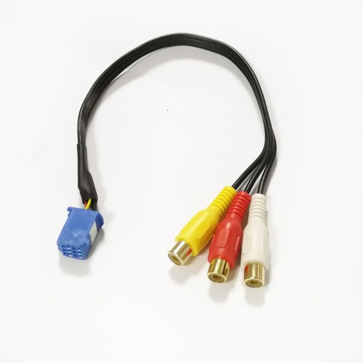 Biurlink%20Car%20RCA%20Adapter%20VTR%20Cable%20For%20Toyota%206%20Pin%20Blue%20AV%20Port%20-%20Image%205