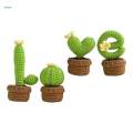 Crocheted Planter Crocheting Craft Table Centerpieces Crochet Kit for Kid Teens Beginners. 