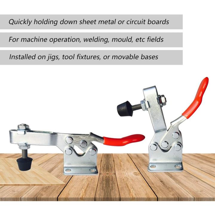 ZOROOM%204Pcs%20Quick%20Release%20Toggle%20Clamp%20-201%20Antislip%20Horizontal%2059Lbs%20Holding%20Capacity%20for%20Machine%20Operation,%20Woodworking%20-%20Image%204