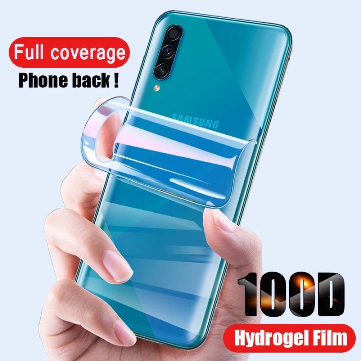 For%20Samsung%20Galaxy%20A9%20Hydrogel%20Film%20Soft%20Film%20Back%20Poly%20Transparent%20l3901%20-%20Image%202
