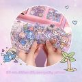 Kawaii 100 Hand Account Stickers Note Gift Box Children's Girl Cute Tape Stickers Cut-free Waterproof Decorative Stickers Set. 